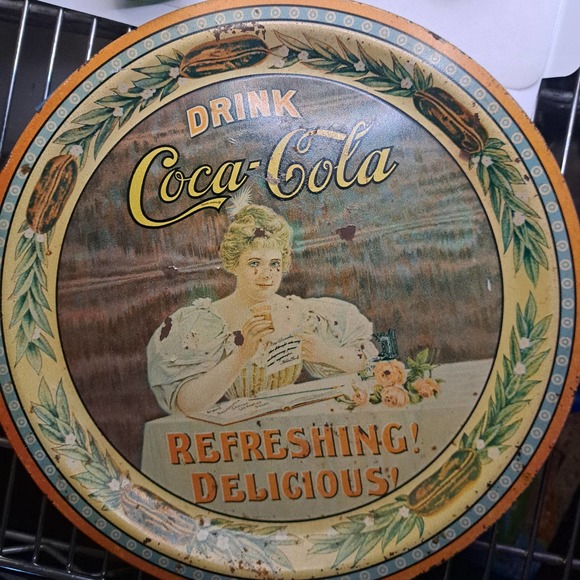 Vintage Coca Cola Ceramic Figurines & Tray Plus Twirling Coca Cola PolarBear and - Picture 10 of 10